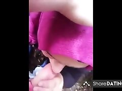 Hijabi outdoor suck
