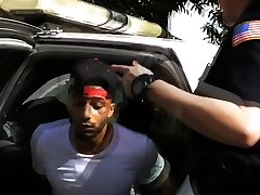 Interracial amateur threesome with cops