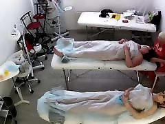 Mature woman and young girl on massage Mature woman and young girl on massage