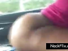 Ebony Couple Have oh mim In A Car
