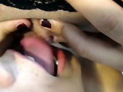 She licks pussy and a huge hard clit!