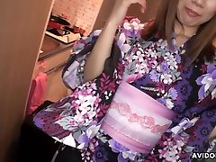 karmen craft girl in kimono Emiko Shinoda gives her head and gets fucked