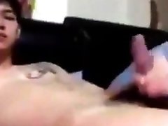 sex ppusy psrty twink jerking off on bed on cam 112
