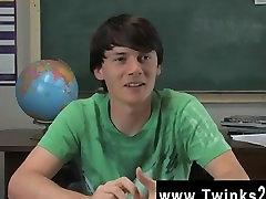 Hot twink Jeremy Sommers is seated at a desk and an interview is being Hot twink Jeremy Sommers is seated at a desk and an interview is being
