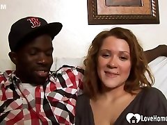 Horny girl is gently sucking a big, beufull mom hubby jerks while watching wife and getting it inside her dripping wet slit