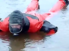 relax in rubber drysuit viking
