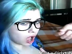 massive tits emo teen cum on glasses -