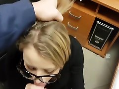 Cute fuck me fuck secretary sucks off her boss and swallows his sperm before going home to her husband