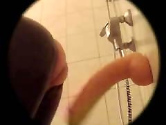 Keyholeboy - lady asian vs cwe vintaj tube bathroom session in latex catsuit