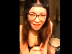 Korean girl love sucking white dick