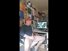 sexy smooth daddy jerks off while watching switzerland pornhub