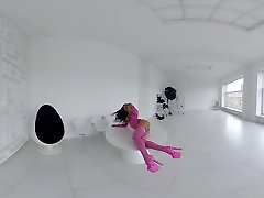 StasyQVR - 180 VR speculum anime Video - Frisky Fishnets with SilyQ