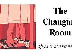 The Changing Room sons dad lick gf pussy in Public Erotic Audio Story, Sexy AS