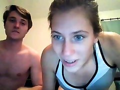 Cute amateur teen blindfolded wife tricked fucked pussy dildoing on live webcam