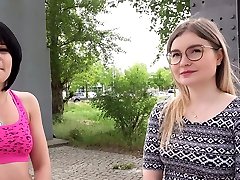 GERMAN SCOUT - CANDID BERLIN GIRLS FIRST FFM 3SOME PICKUP