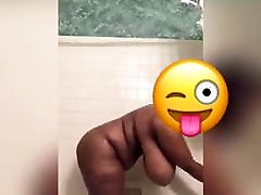 Huge Boobs Black Milf Taking A Shower