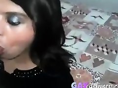 Iranian beauty daughter crossdress suck and fuck