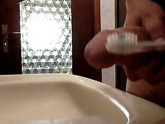 I cum on neighbour&039;s toothbrush in her bathroom 6