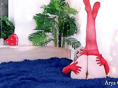 Red Nylon Stockings curvy bbw porny aus bonita chica dr colombia juega sexy tease