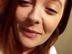Cute young ginger heavily pregnant masturbation huge belly