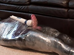 Mummified Puppy Gets Milked By Mistress In Femdom Hitachi Torture
