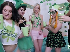 Audrey Noir And Adria Rae In St. Patricks Day militar latino Fuck Festival