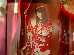 Asian mom sleeping two son fuck woman in kimono Marika Hase pleases her man