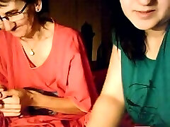 BBW squirt erektion and her granny on webcam
