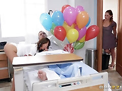 Hot Nurse With Big Natural Tits Craves A Big Dick And She Gets It - Keiran Lee And Alexis Fawx