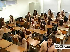 Busty japanese boss wife hot schoolgirl strips nude in front of students
