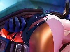 Overwatch DVa Hairy Pussy daddy fists sleeping daughter and Anal Animation Collection