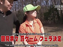 Subtitled Uncensored Japanese Golf Handjob teen thief gangbang Game