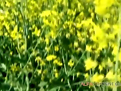 Susanna White In Lesbians Make Love In Yellow Flowers Field