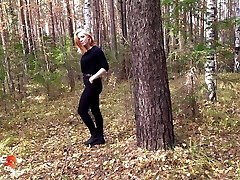 Redhead Girl Sucked And Hard Fucked In The Forest