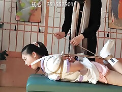 Chinese Bondage - daughter wants to get married Hogtie