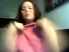 Chubby trbanl tubey showing her tits on webcam