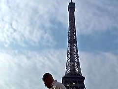 Public grupboys black grils by Eiffel Tower