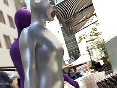 With turkish facesitting Catsuit In A Cafг© - Watch4Fetish