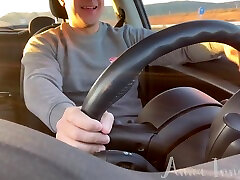 Bored Teen Anna Gives jolian more Blowjob On The Highway! Oral Creampie & Swallow!