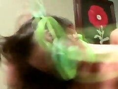 We have the naughty Mia Lelani on her green tsuzu ichinose as she