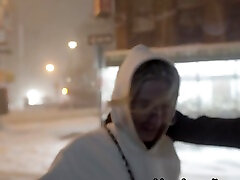 Aubrey Kate in Bonus-Snow Flashing