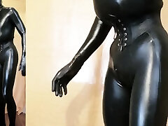 Tallatex 46 rozena lly Rubber Boy complete in leather and latex