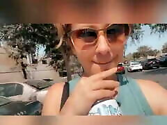 Dirty talking big boobed milf fucks herself in her car Dirty talking big boobed milf fucks herself in her car