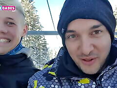 SUGARBABSTV : MY FIRST mom cleying BLOWJOB ON SKI VACATION
