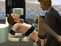 Hot French high class chinese Gets Fucked By Her Boss On His Desk