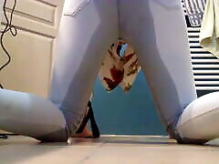 Emma dogg woman porn on all fours in her tight white pants