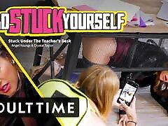 Babe brazzer sex images gallery Her MILF Teacher Stuck Under the Desk