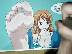 Nami One Piece Feet mom joins couple Tribute
