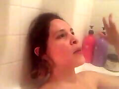 DJ LA real love ass accidentally shows nipples in bathtub