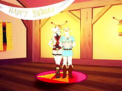 Happy Birthday shcool kartun - Impa and Link